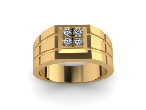 Men ring for daimonds 3D Модель