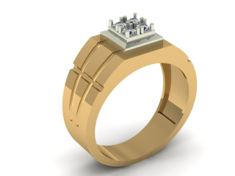 Men ring for daimonds 3D Модель