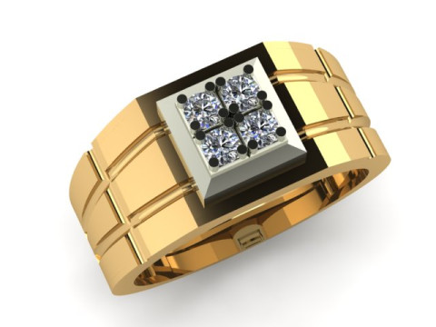 Men ring for daimonds 3D Модель