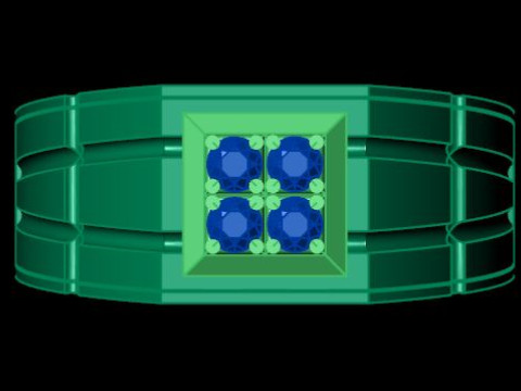 Men ring for daimonds 3D Модель