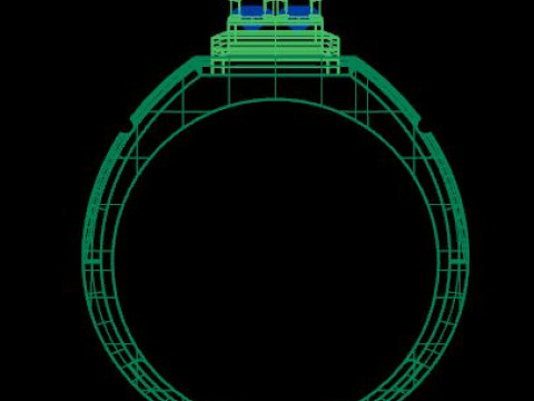 Men ring for daimonds 3D Модель