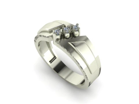 Men ring for daimonds 3D Model