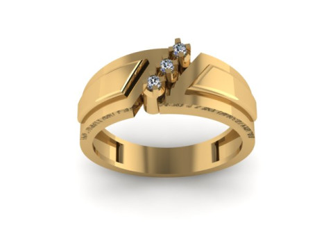 Men ring for daimonds 3D Model