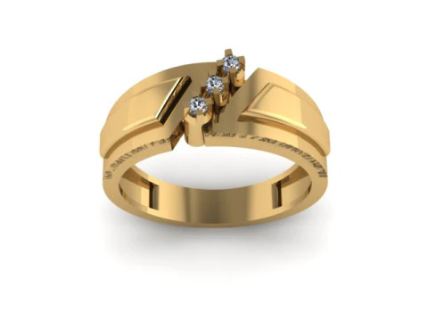 Men ring for daimonds 3D Model