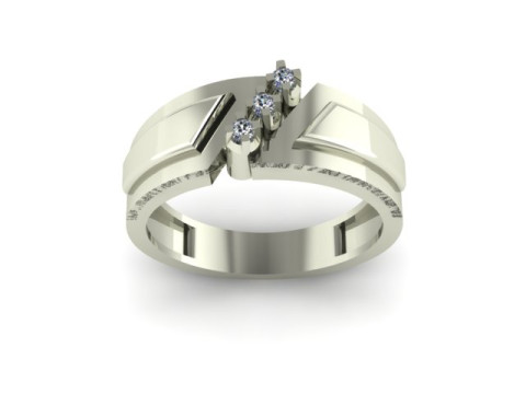 Men ring for daimonds 3D Model