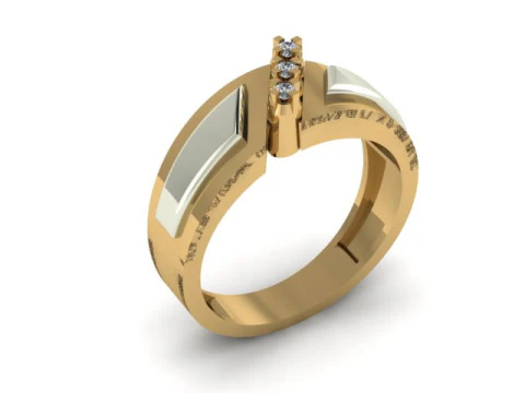 Men ring for daimonds 3D Model