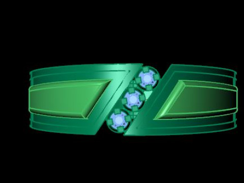 Men ring for daimonds 3D Model