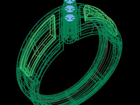 Men ring for daimonds 3D Model