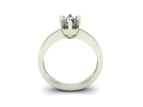 Solitair ring for daimonds 3Dモデル