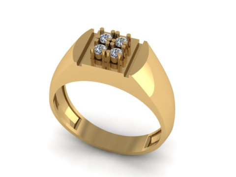 Men ring for daimonds 3D Модель