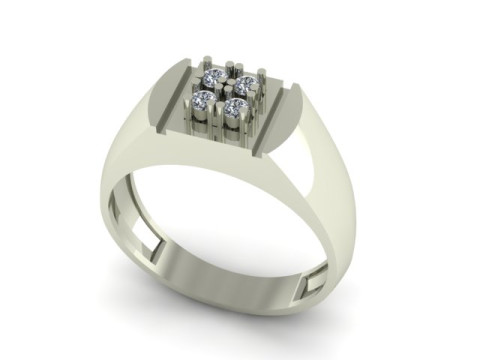 Men ring for daimonds Modelo 3D