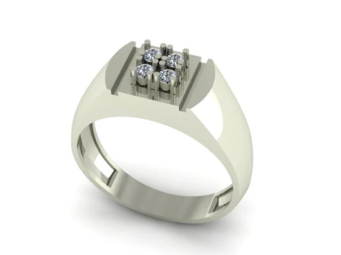Men ring for daimonds 3D Model
