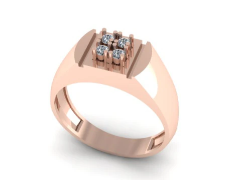 Men ring for daimonds 3D Model