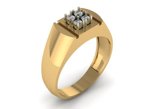 Men ring for daimonds Modelo 3D