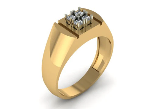 Men ring for daimonds 3D Model
