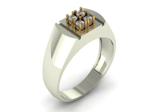 Men ring for daimonds 3D Model