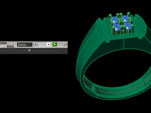 Men ring for daimonds 3D Model