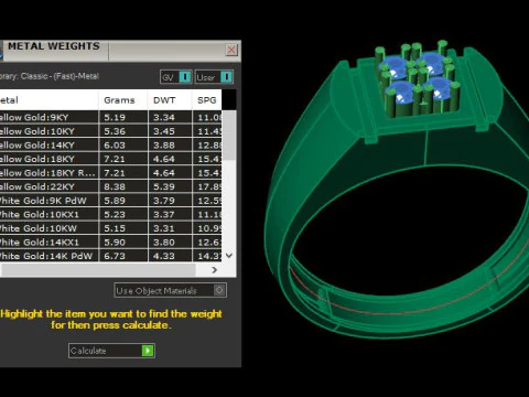 Men ring for daimonds 3D Model