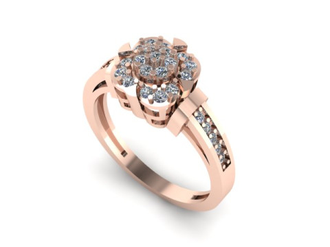 Women ring for daimonds Modelo 3D