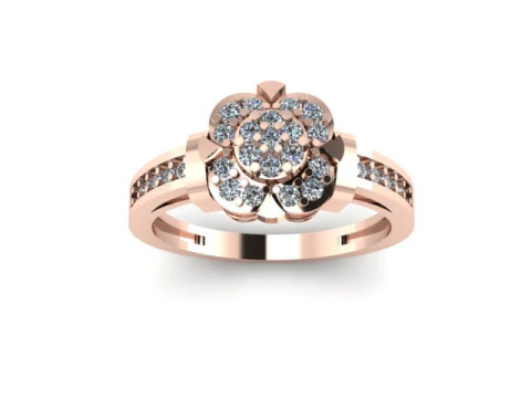 Women ring for daimonds 3D Model