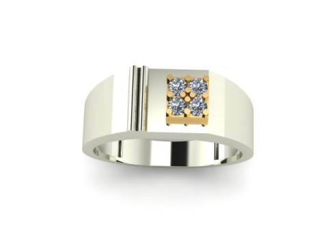 Men ring for daimonds Model 3D
