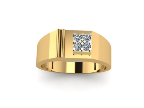 Men ring for daimonds Model 3D