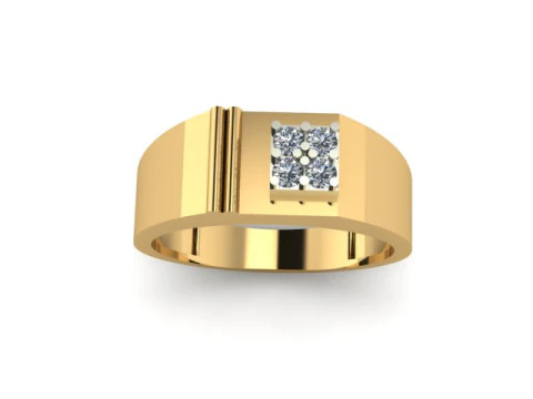 Men ring for daimonds 3D Model