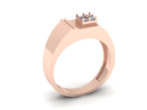 Men ring for daimonds Model 3D