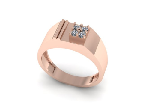 Men ring for daimonds Model 3D