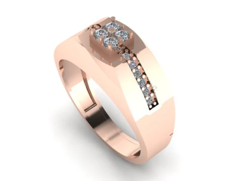 Men ring for daimonds 3D Model