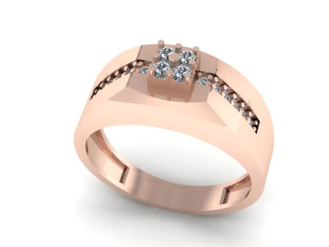 Men ring for daimonds 3D Model
