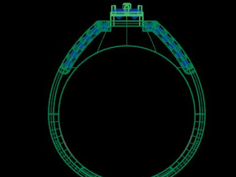 Men ring for daimonds 3D Model