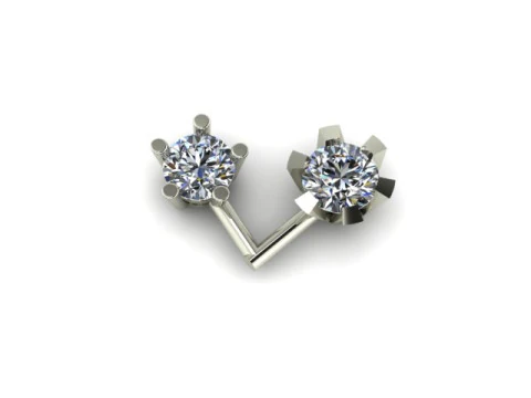Single daimond nose pins 3D Model