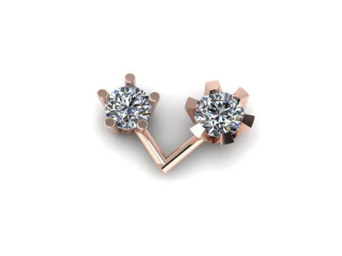 Single daimond nose pins 3D Model