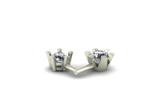 Single daimond nose pins 3D Model