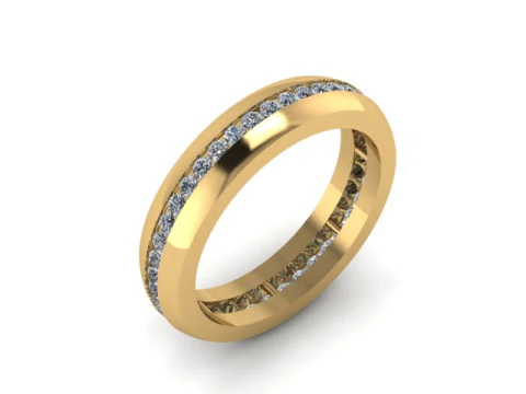 Cincin pita untuk berlian Model 3D