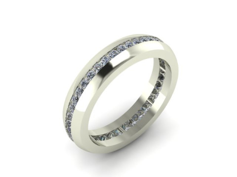 Band ring for daimonds 3D 模型