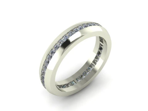 Band ring for daimonds 3D Model
