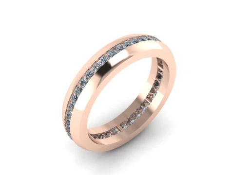 Band ring for daimonds 3D Model