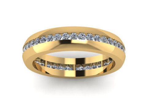 Band ring for daimonds 3D 模型