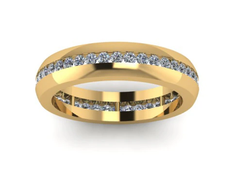 Band ring for daimonds 3D Model