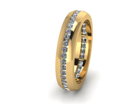 Band ring for daimonds 3D 模型