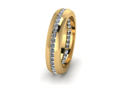 Band ring for daimonds 3D Model