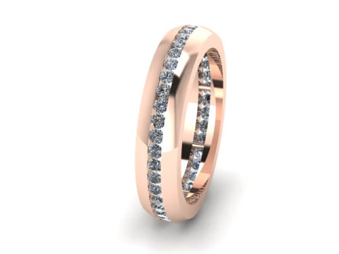 Band ring for daimonds 3D Model
