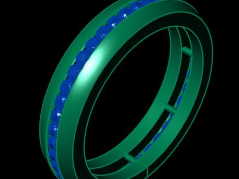 Band ring for daimonds 3D Model