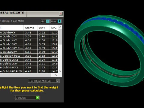 Band ring for daimonds 3D Model