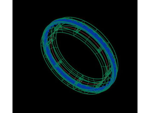 Band ring for daimonds 3D 模型