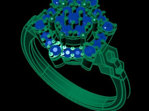 Daimond ring 3D Model