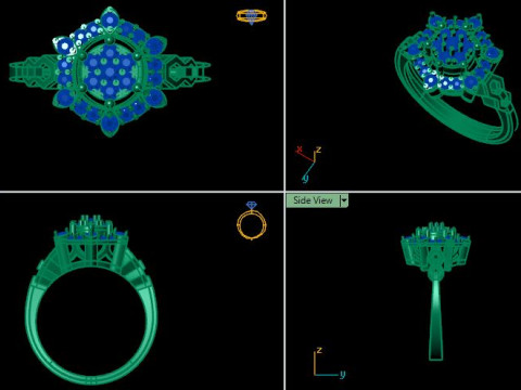 Daimond ring 3D Model