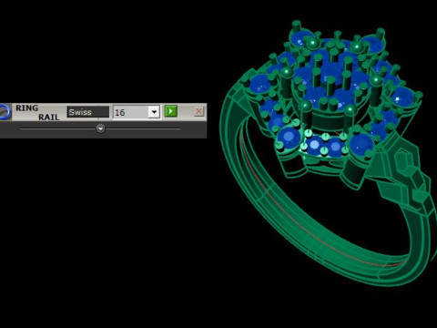 Daimond ring 3D Model